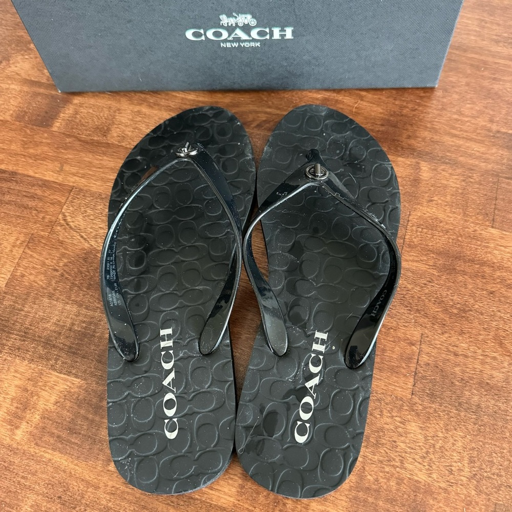 Coach Abbigail Rubber monogram flip flop